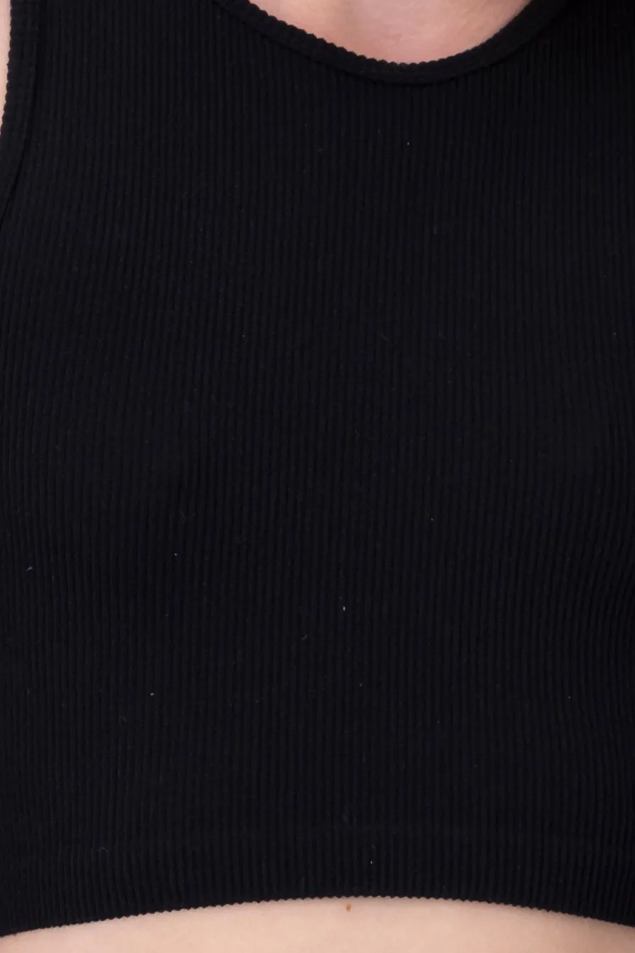 Top crop acanalado cuello redondo sold by Shasa product image thumbnail 5