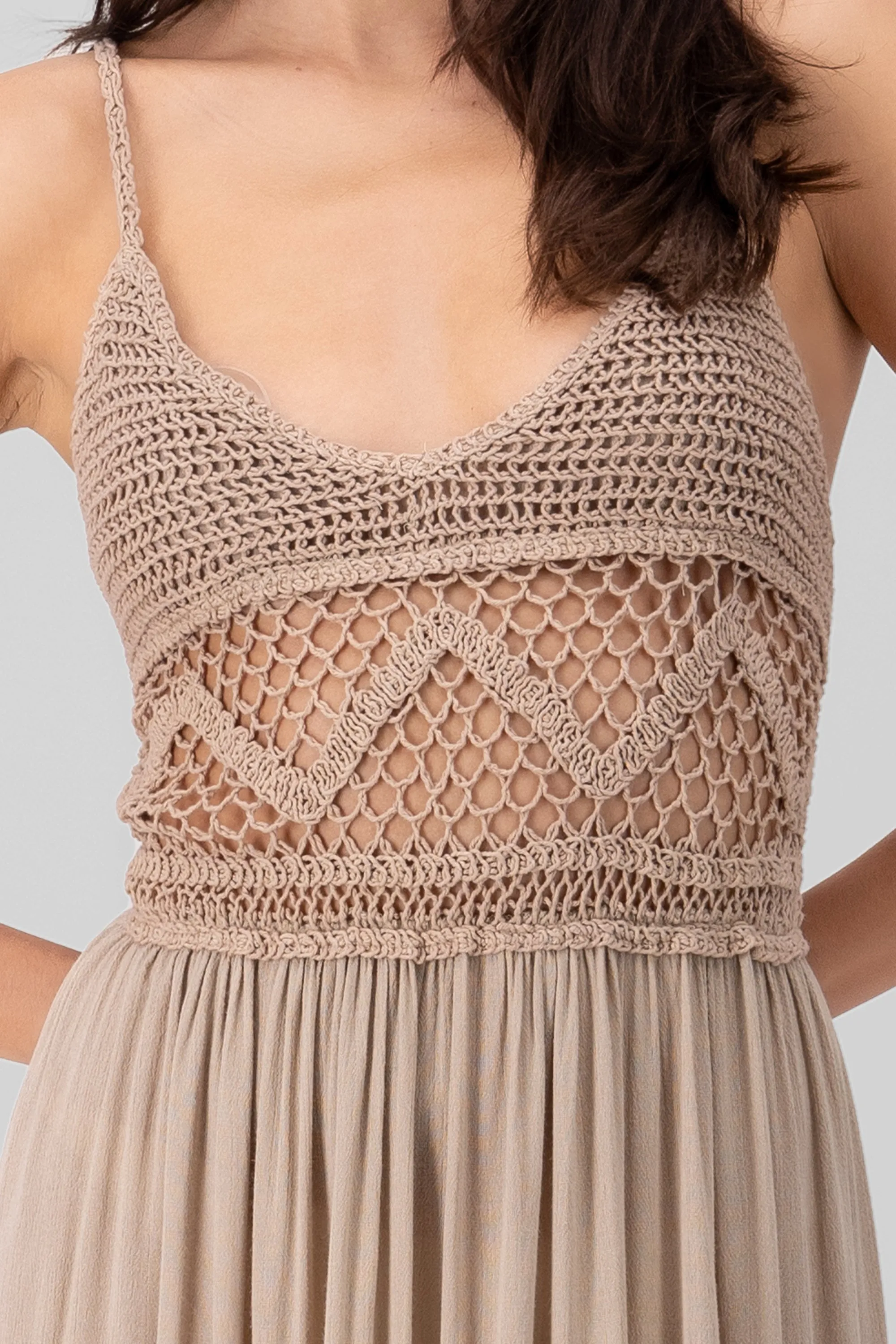 Vestido midi detalle crochet sold by Shasa product image thumbnail 5