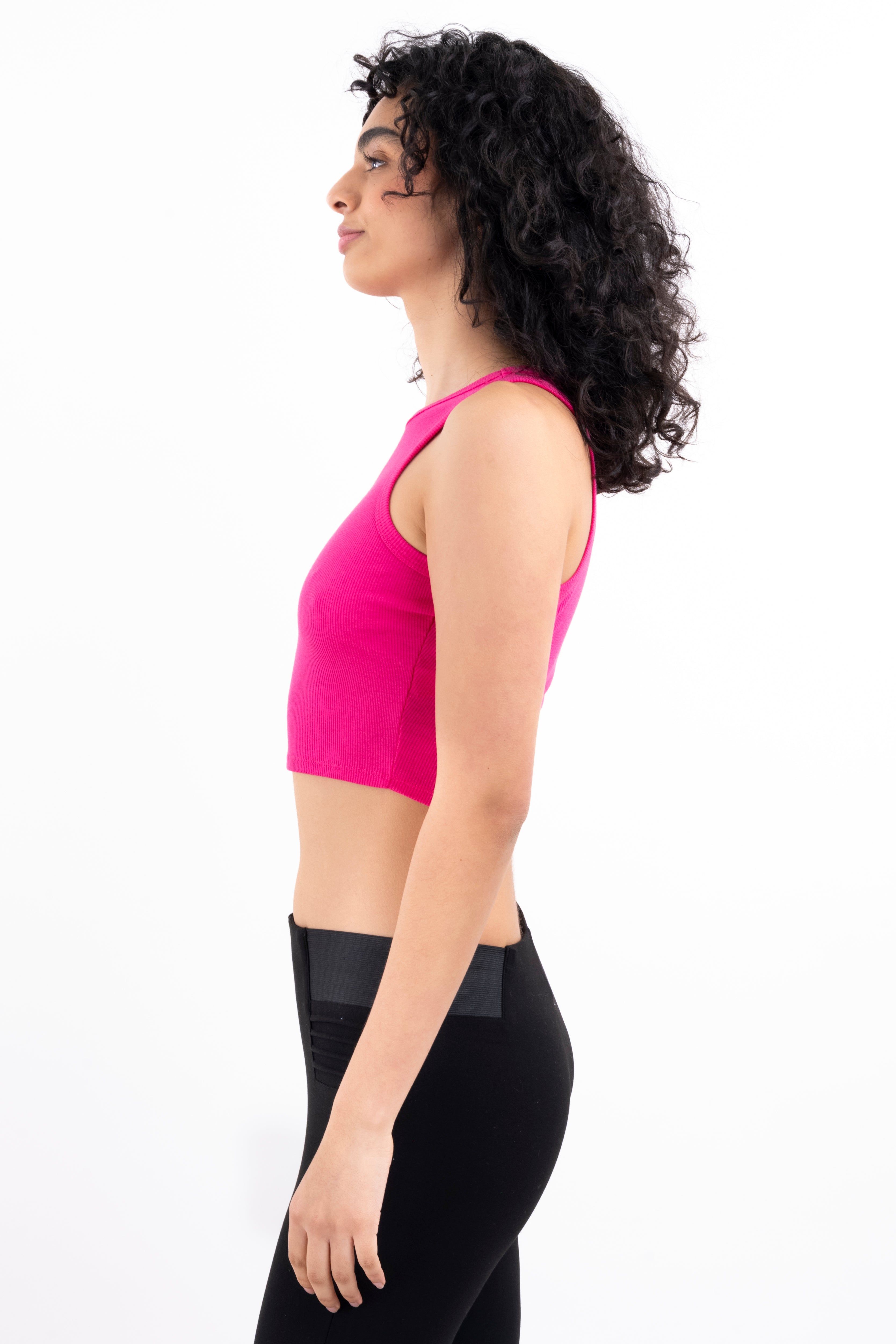 Top crop cuello tank acanalado sold by Shasa product image thumbnail 3