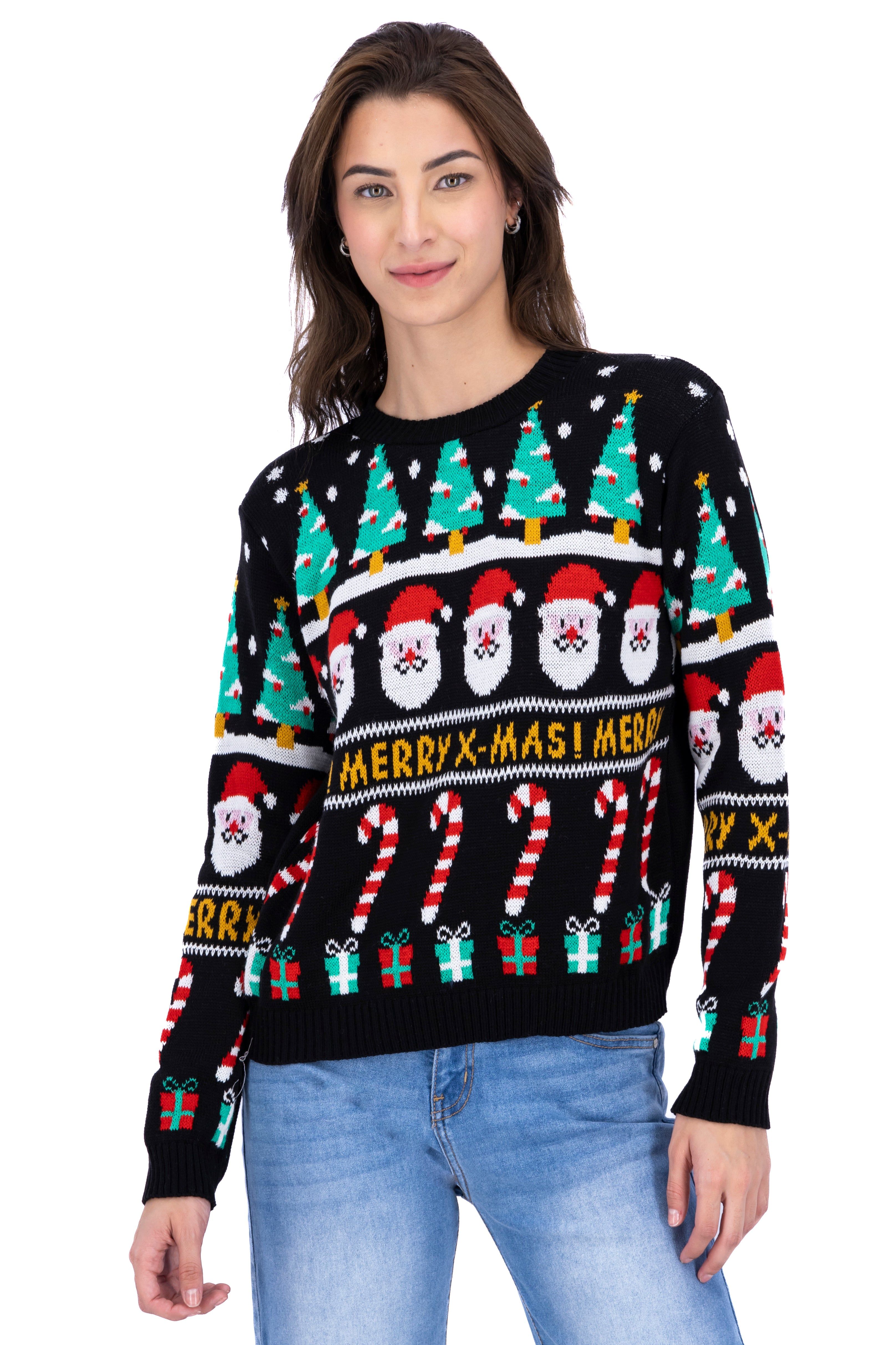 Suéter navideño Santa pinos sold by Shasa