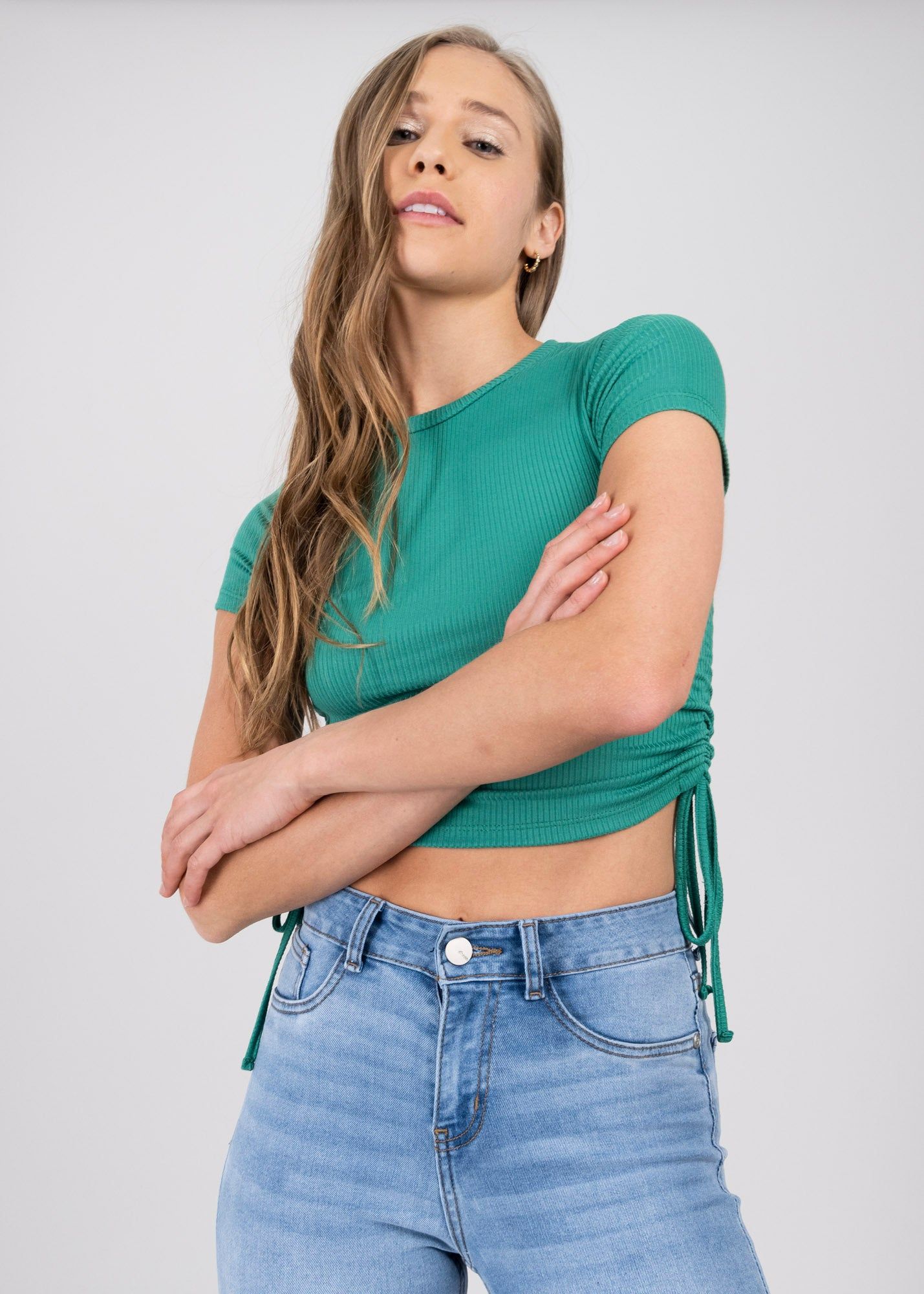 Top manga corta jaretas laterales sold by Shasa