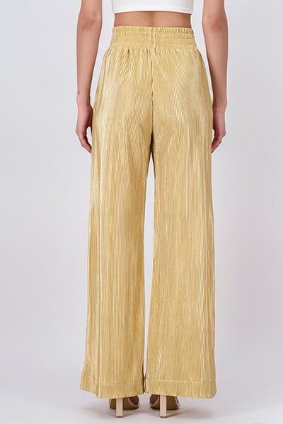 Pantalón recto plisado elástico sold by Shasa product image thumbnail 3