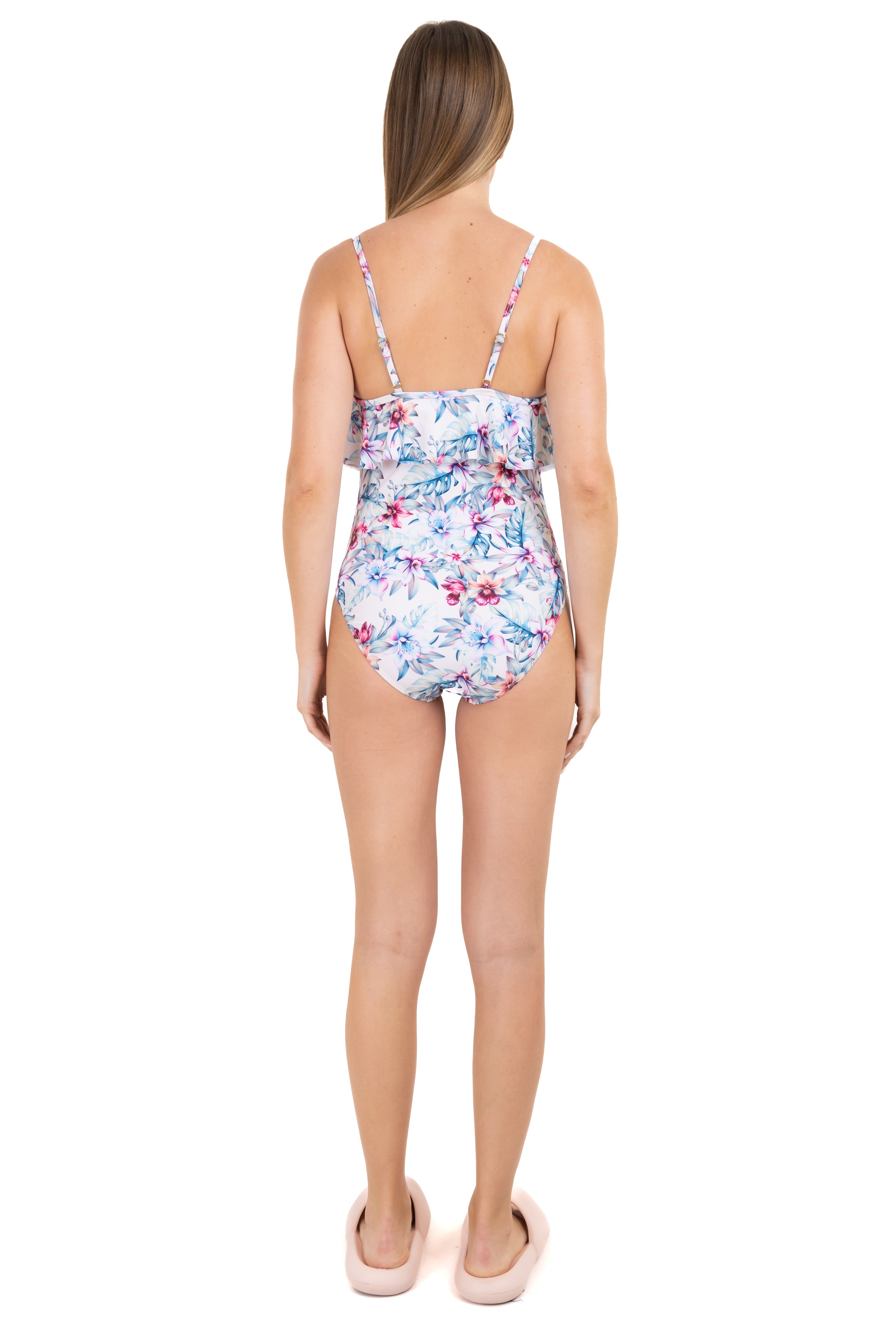 Traje de baño olán estampado tropical sold by Shasa product image thumbnail 4