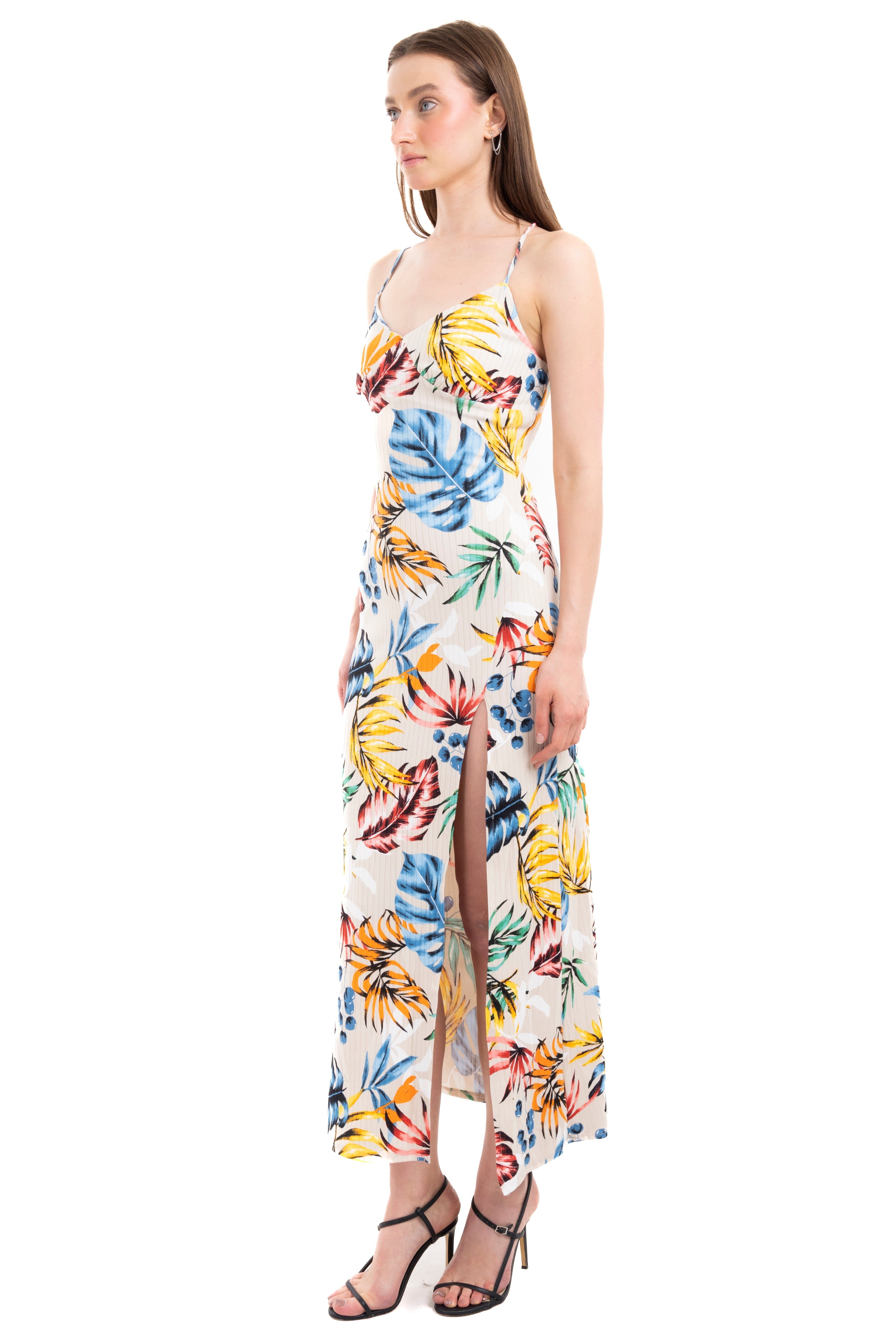 Vestido maxi estampado tropical sold by Shasa product image thumbnail 3