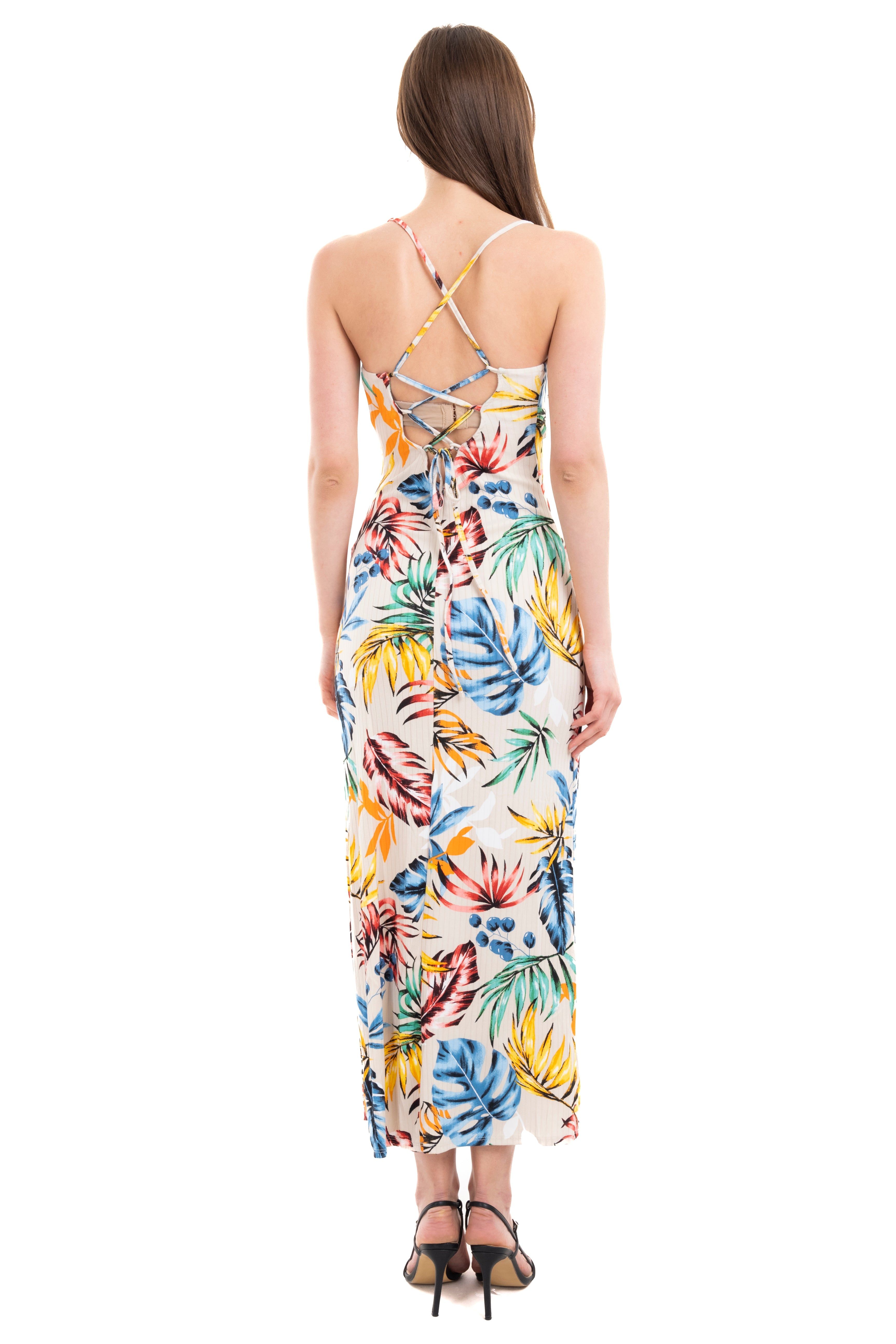 Vestido maxi estampado tropical sold by Shasa product image thumbnail 4