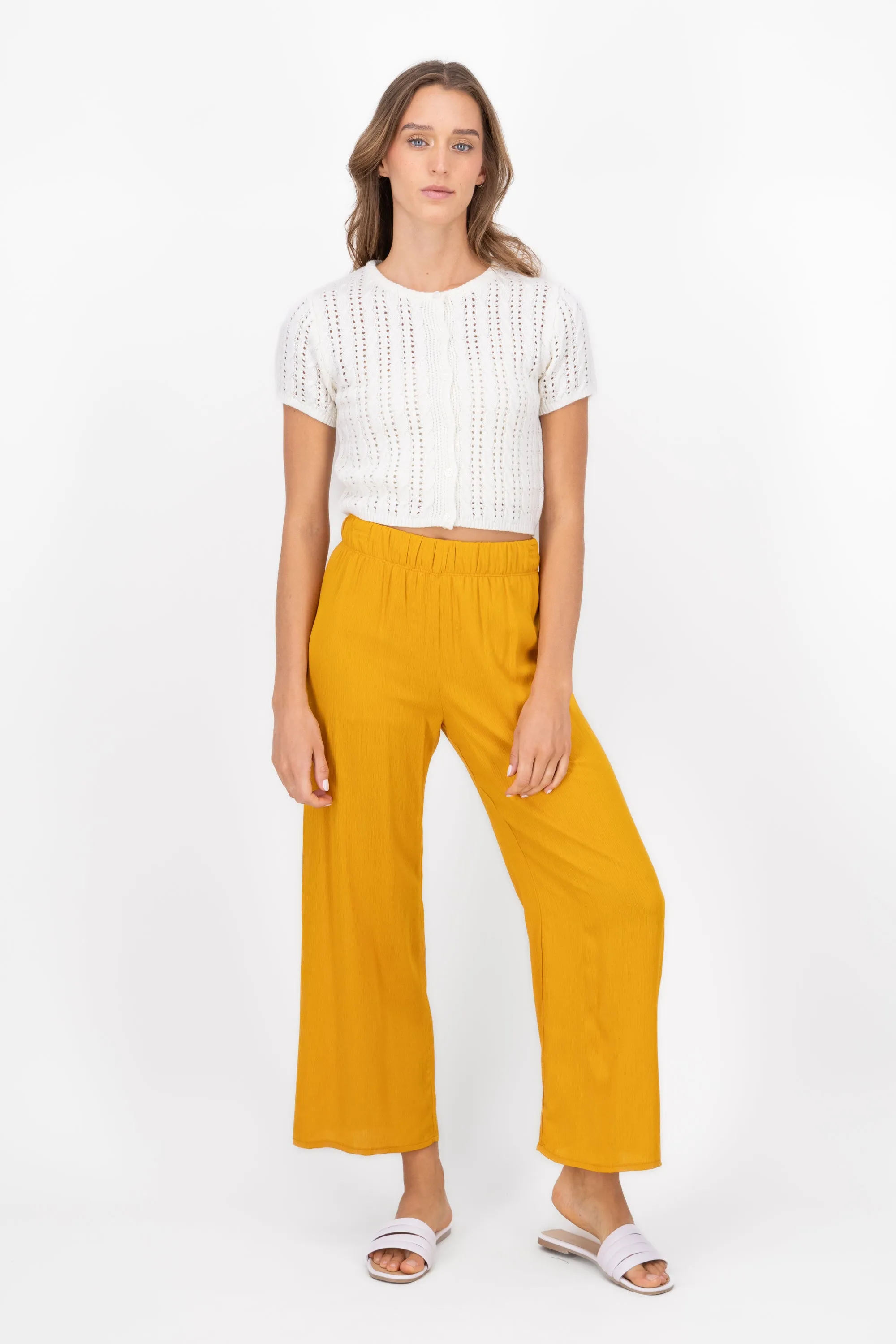 Pantalón Wide Leg Cintura Elástico sold by Shasa