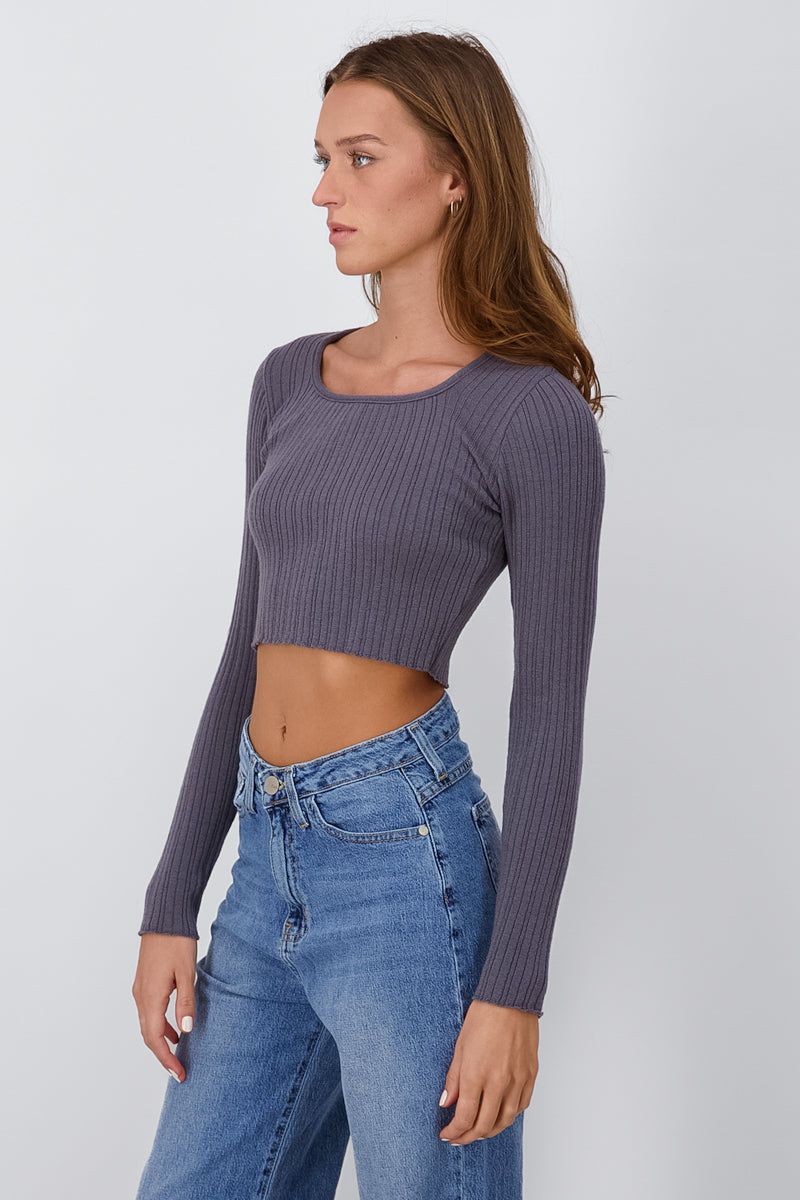 Top tejido acanalado cuello cuadrado sold by Shasa product image thumbnail 3