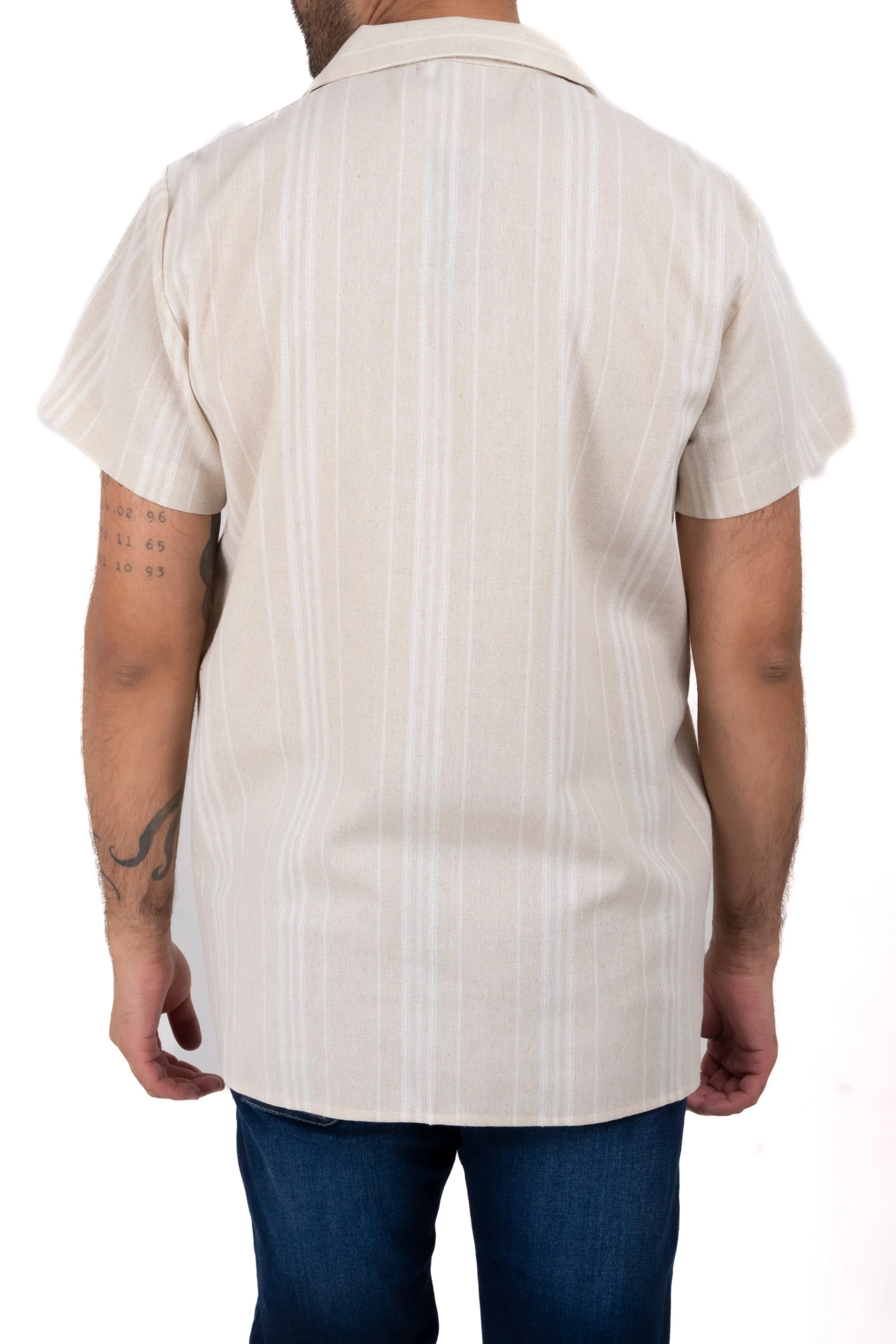 Camisa manga corta tipo lino rayas sold by Shasa product image thumbnail 3
