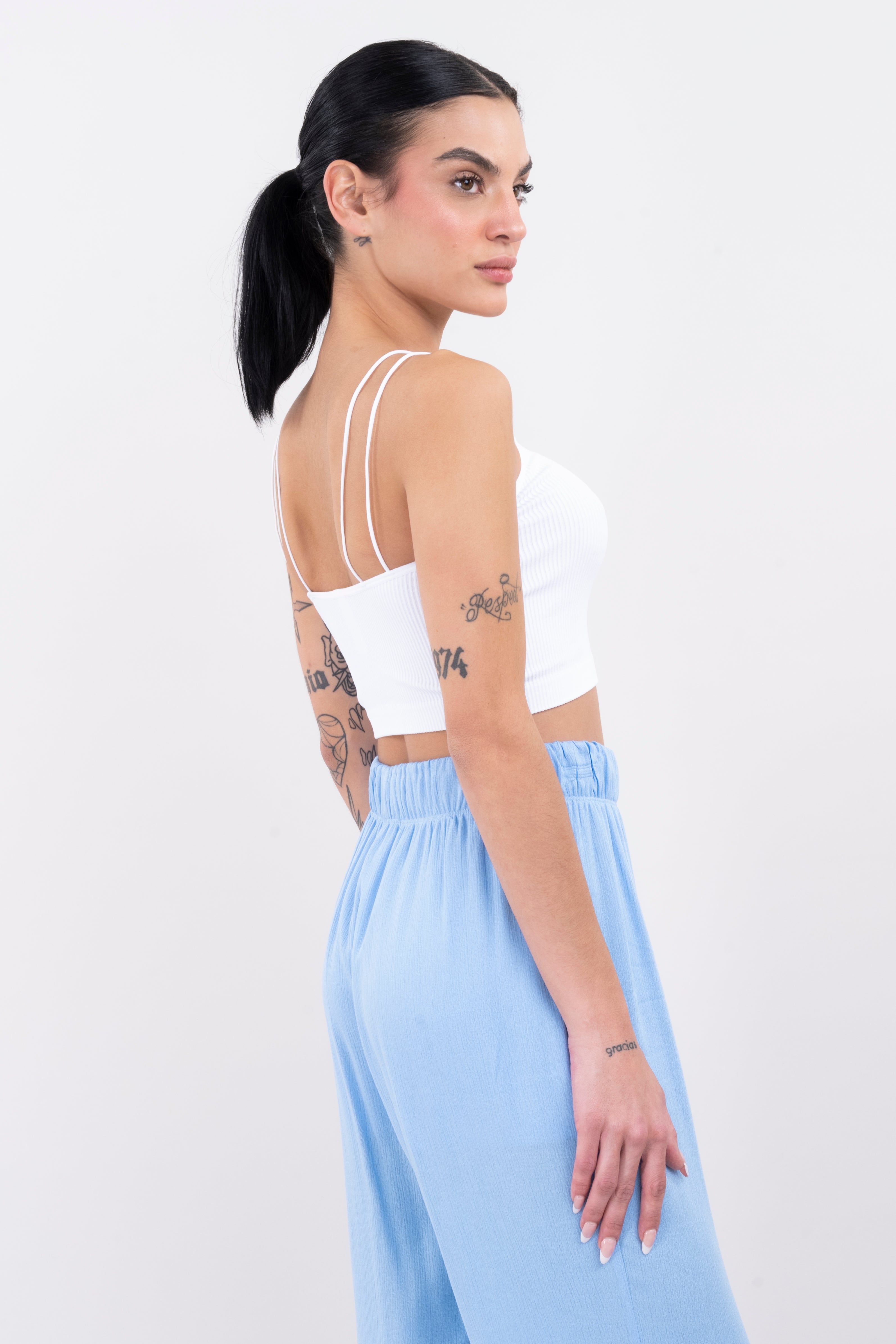 Top crop acanalado tirantes delgados sold by Shasa product image thumbnail 3