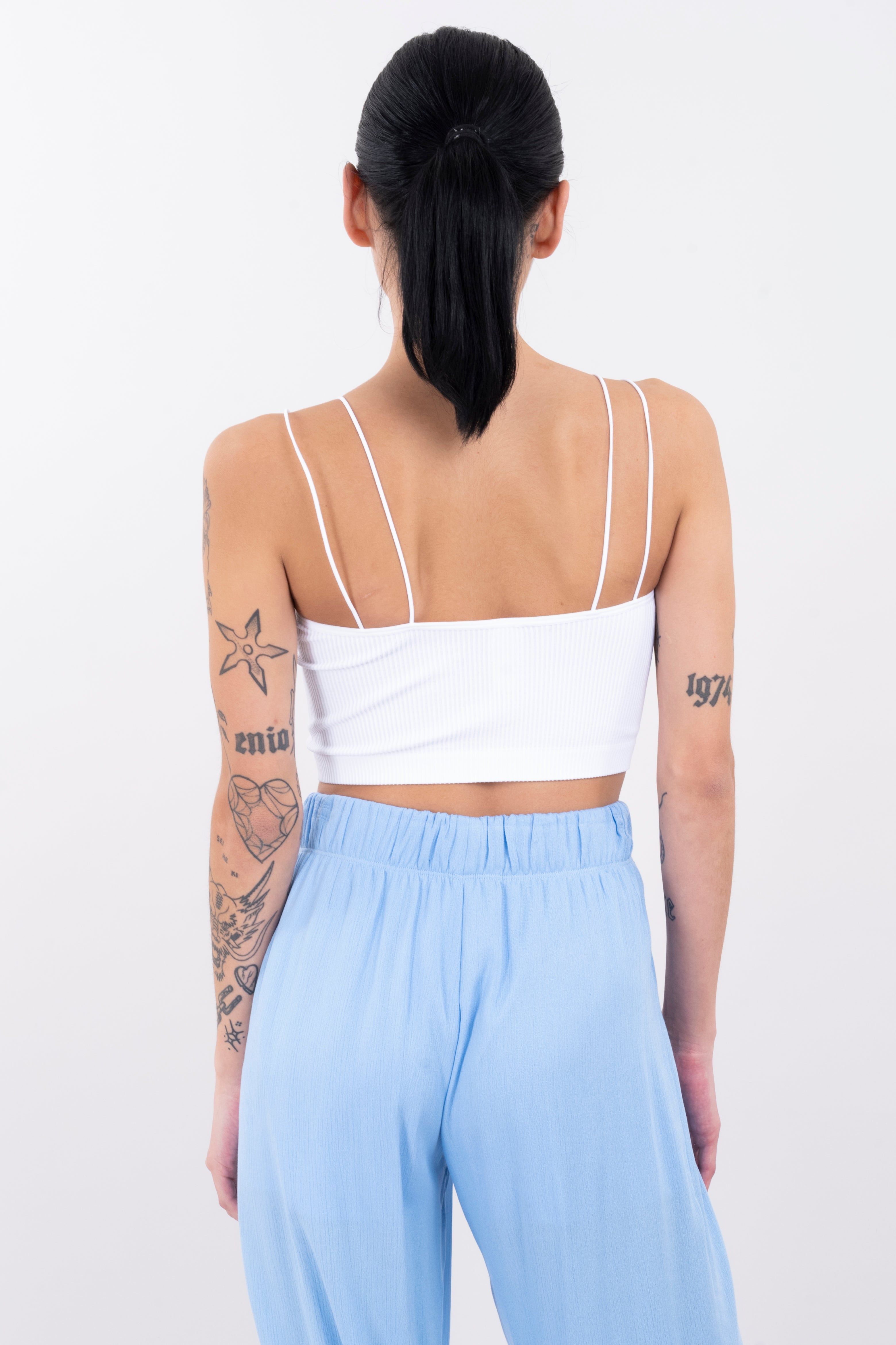 Top crop acanalado tirantes delgados sold by Shasa product image thumbnail 4