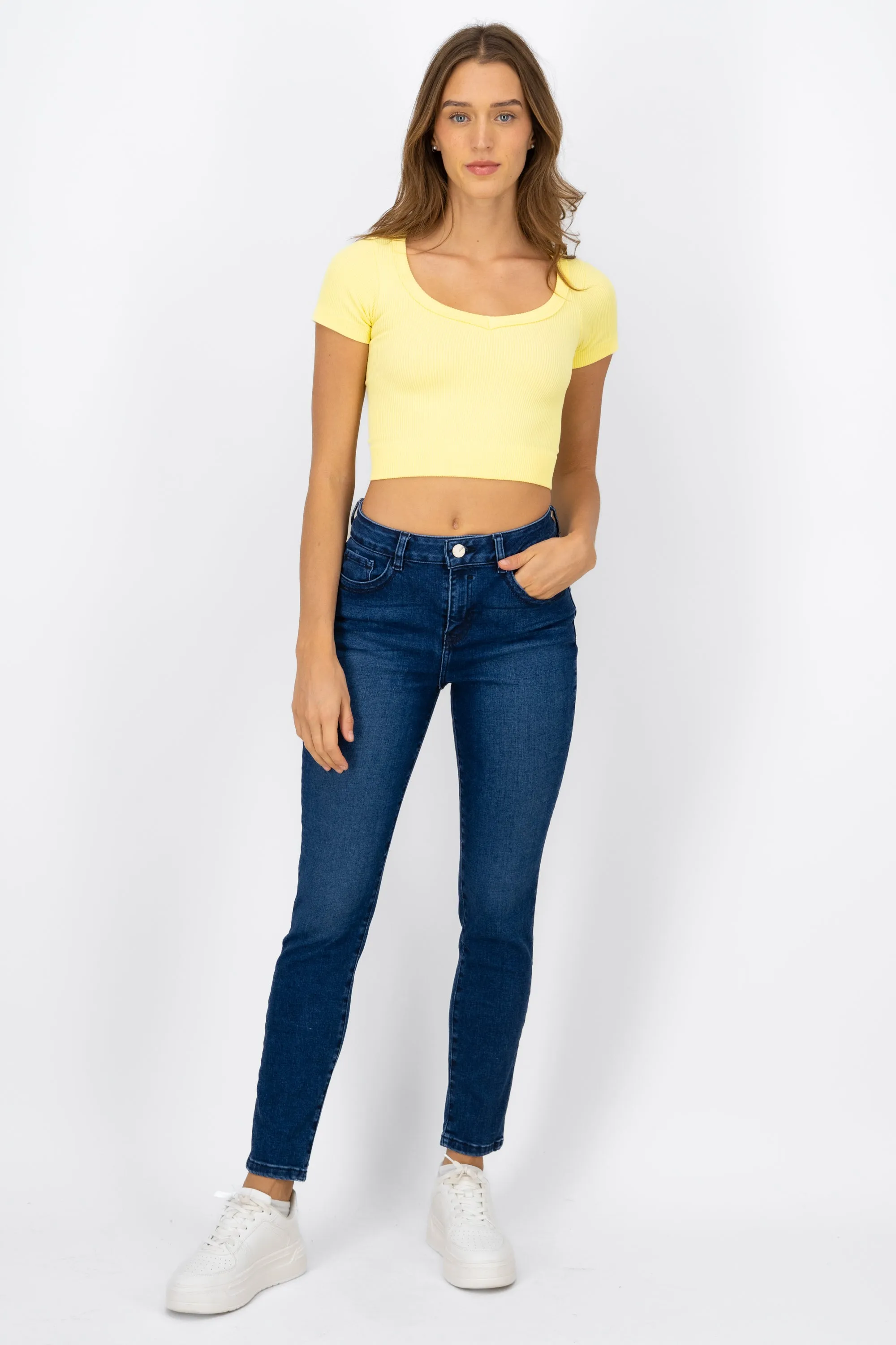 Jeans skinny liso sold by Shasa