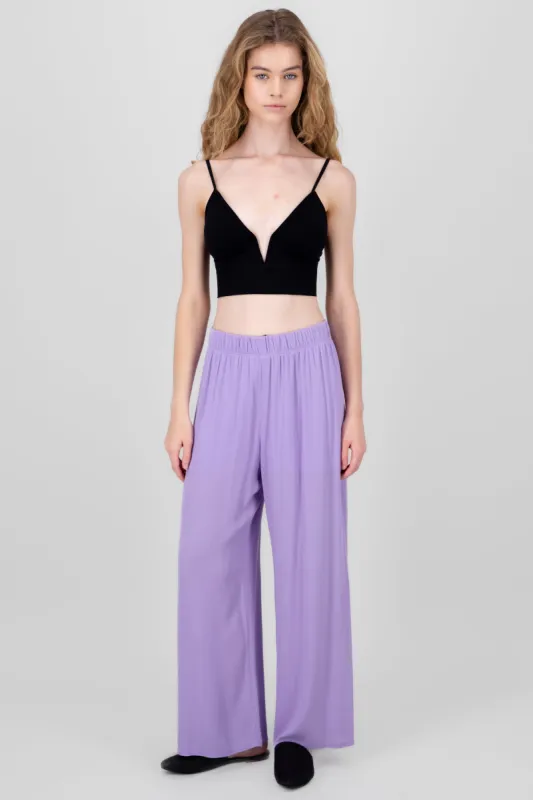 Pantalón Wide Leg Cintura Elástico sold by Shasa