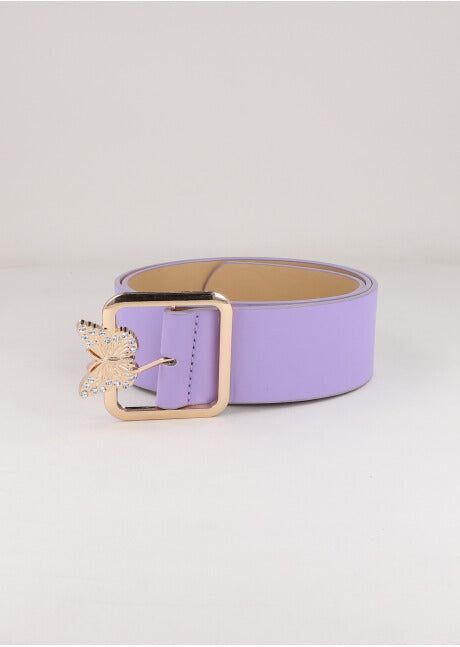 Cinturón efecto piel hebilla mariposa sold by Shasa