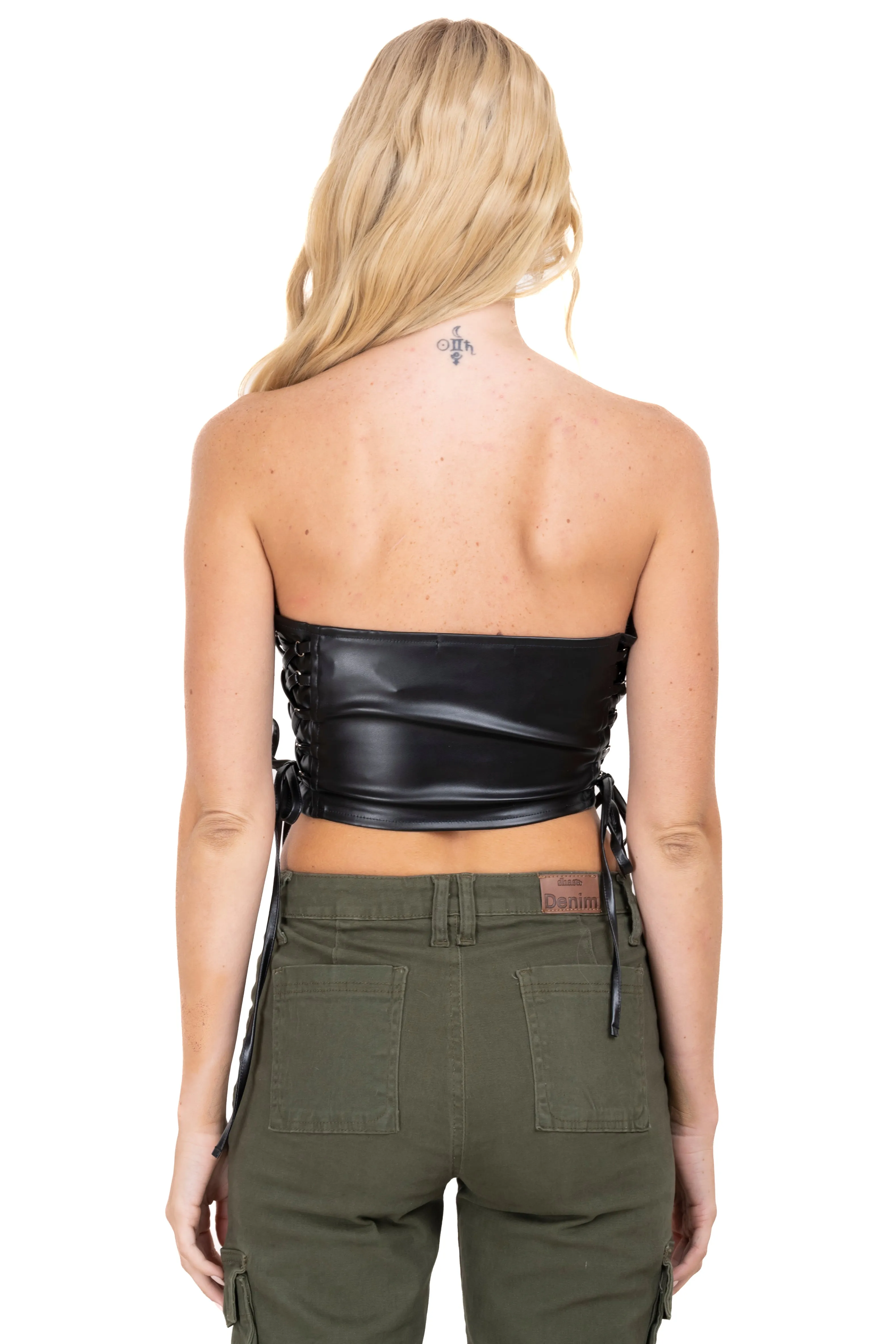 Corset efecto piel detalle lace up sold by Shasa product image thumbnail 4