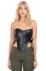 Corset efecto piel detalle lace up sold by Shasa