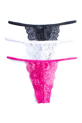 3 Pack tanga encaje sold by Shasa