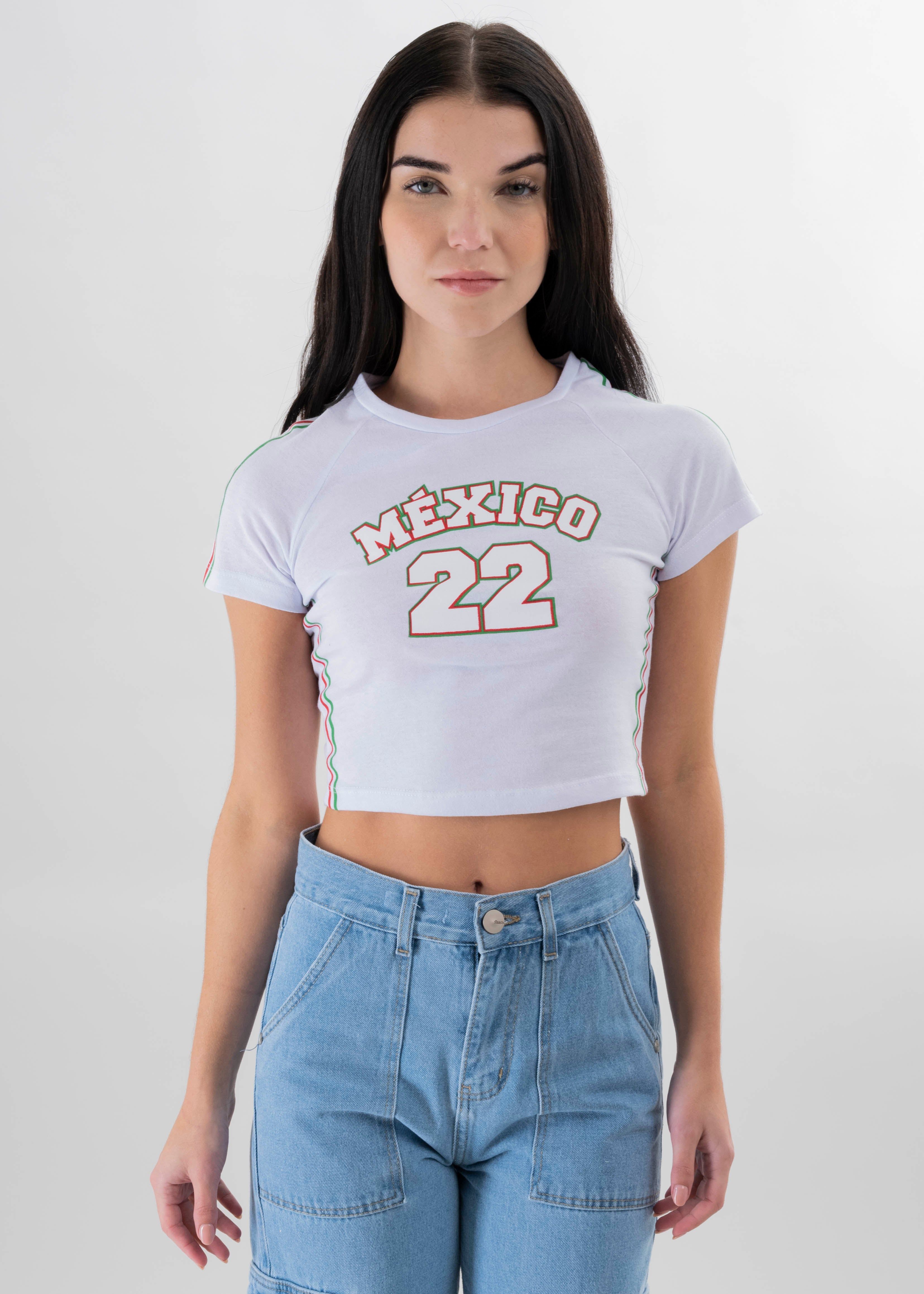 Top Crop Ajustado Franjas México sold by Shasa product image thumbnail 2