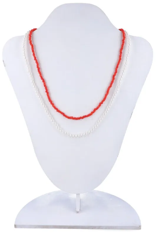 Collar 2 Lineas Beads Perlas made by Shasa