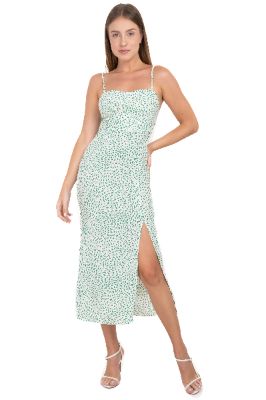 Vestido maxi estampado bicolor sold by Shasa