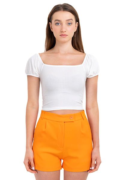 Top manga corta abullonada textura sold by Shasa product image thumbnail 2