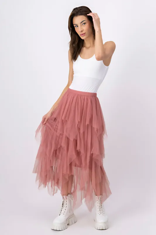 Falda Maxi Tul Monocolor sold by Shasa