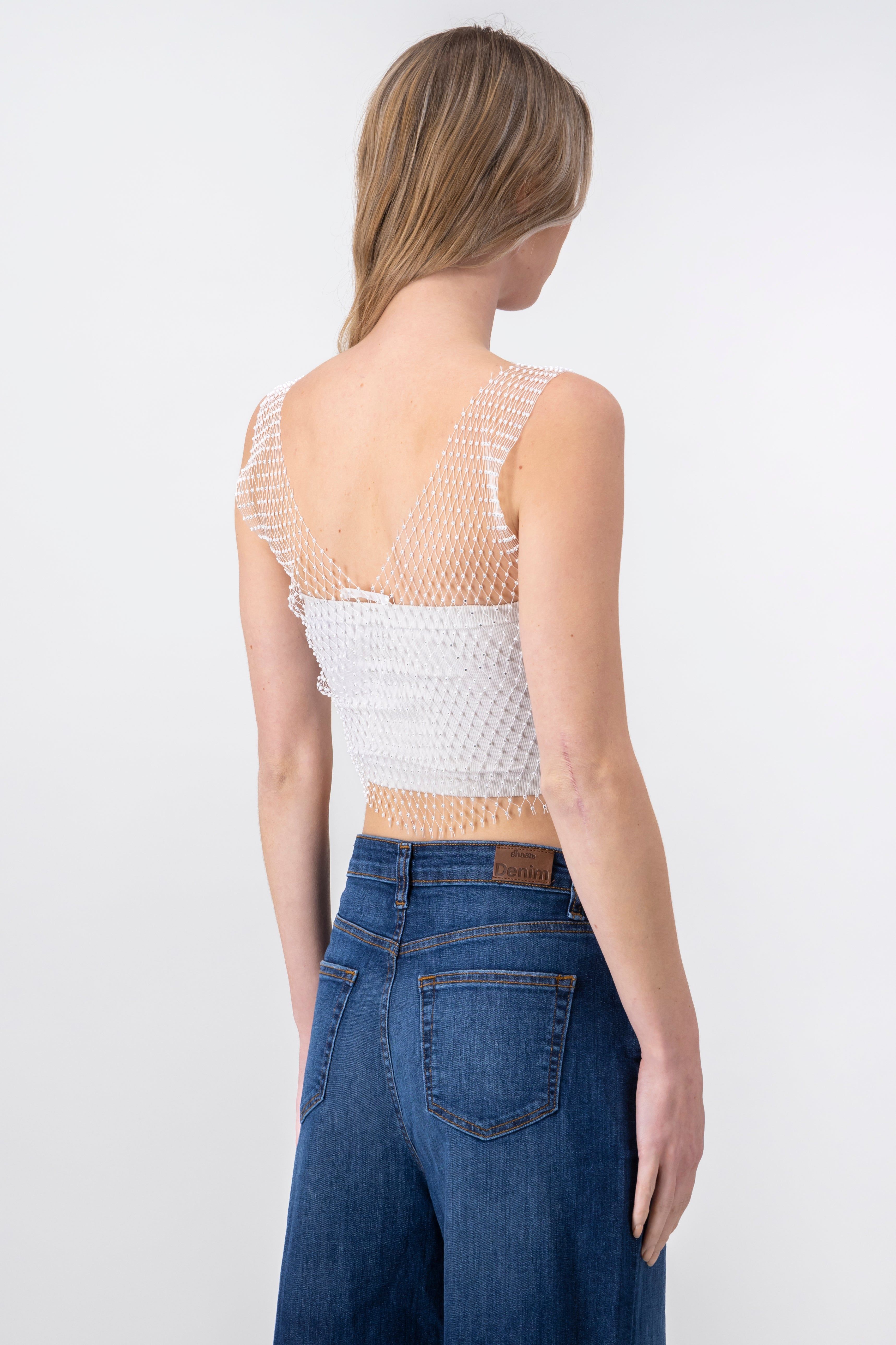 Top red escote v brillos sold by Shasa product image thumbnail 4