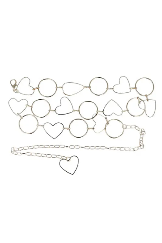 Cinturón cadena corazón sold by Shasa