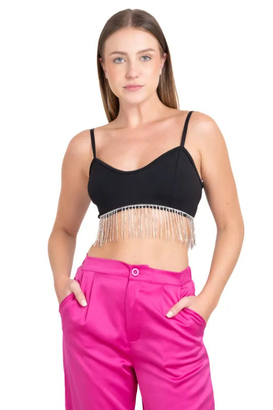 Top crop flecos brillos sold by Shasa