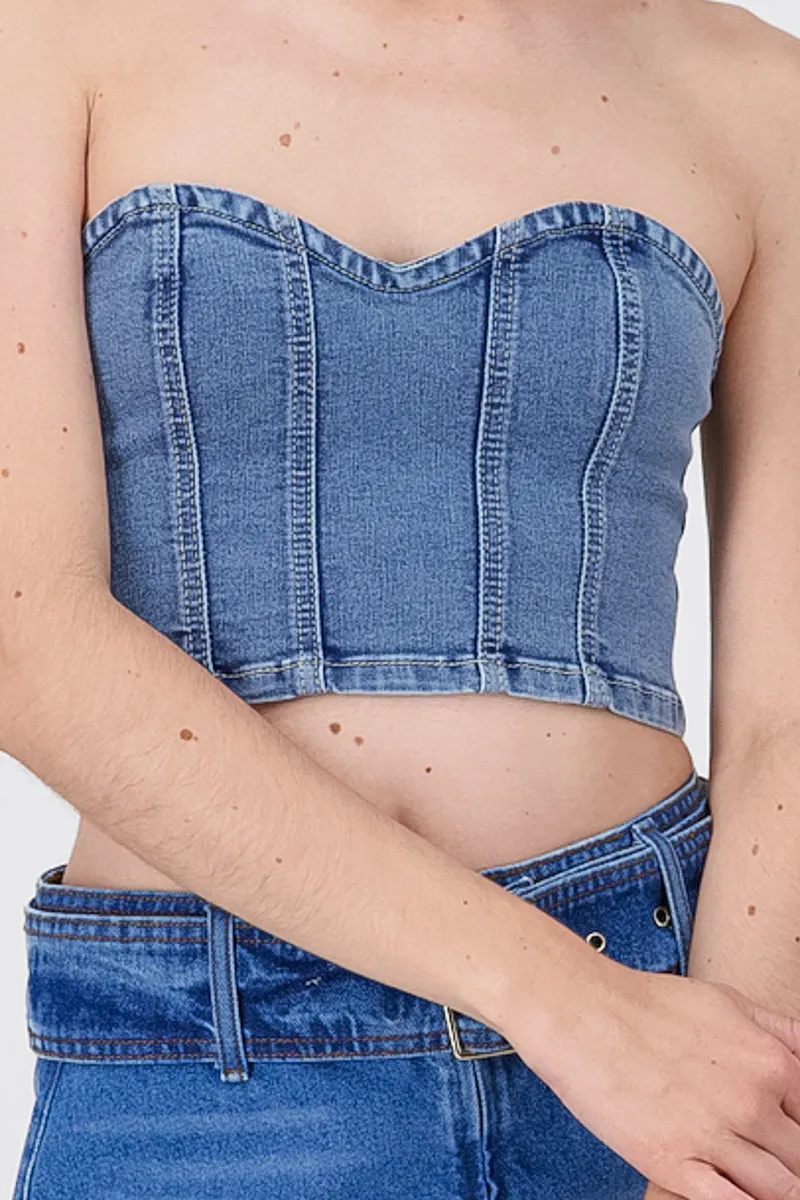 Top Corset Denim sold by Shasa product image thumbnail 5