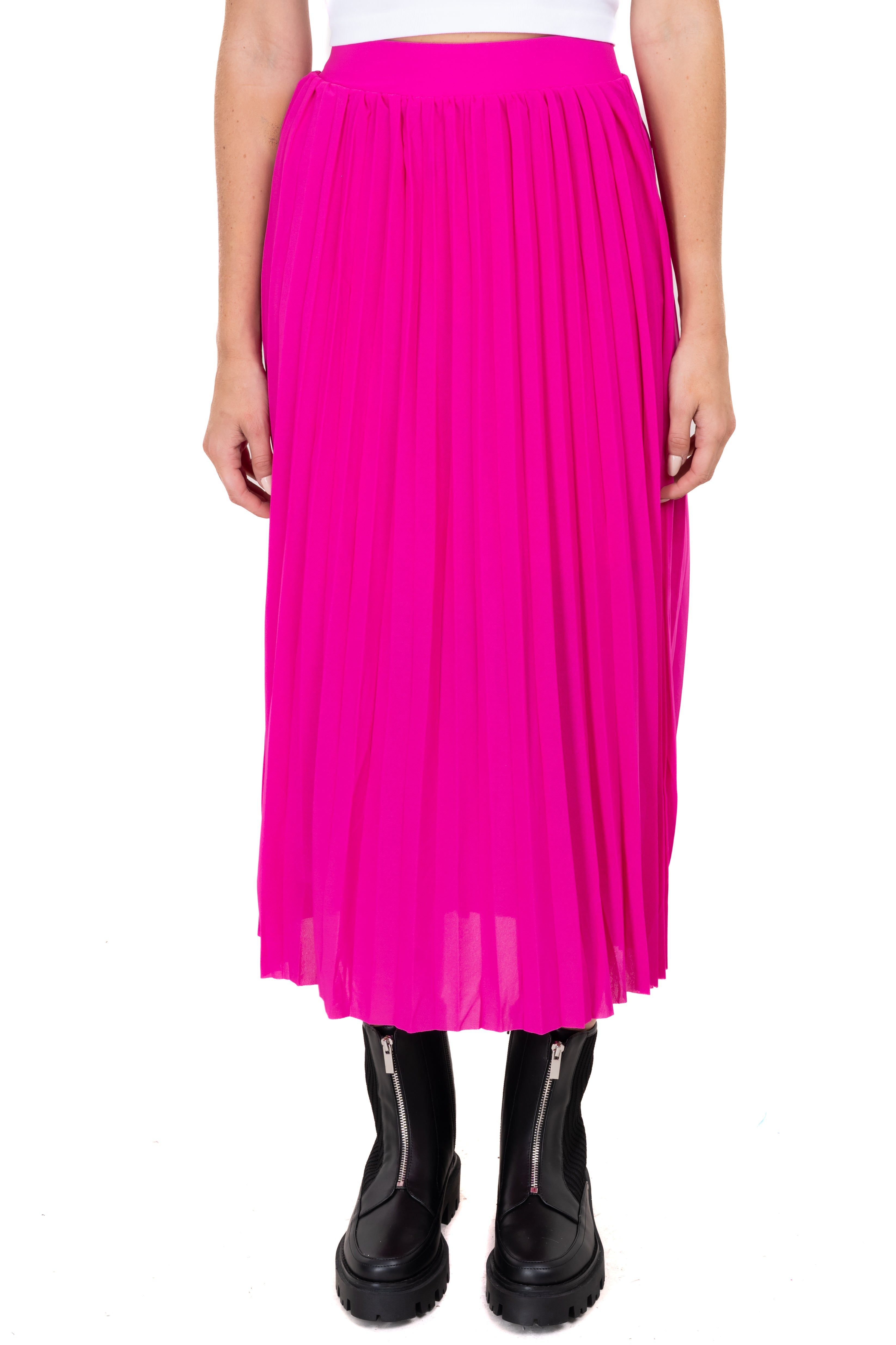 Falda mini cierre fronta liso sold by Shasa