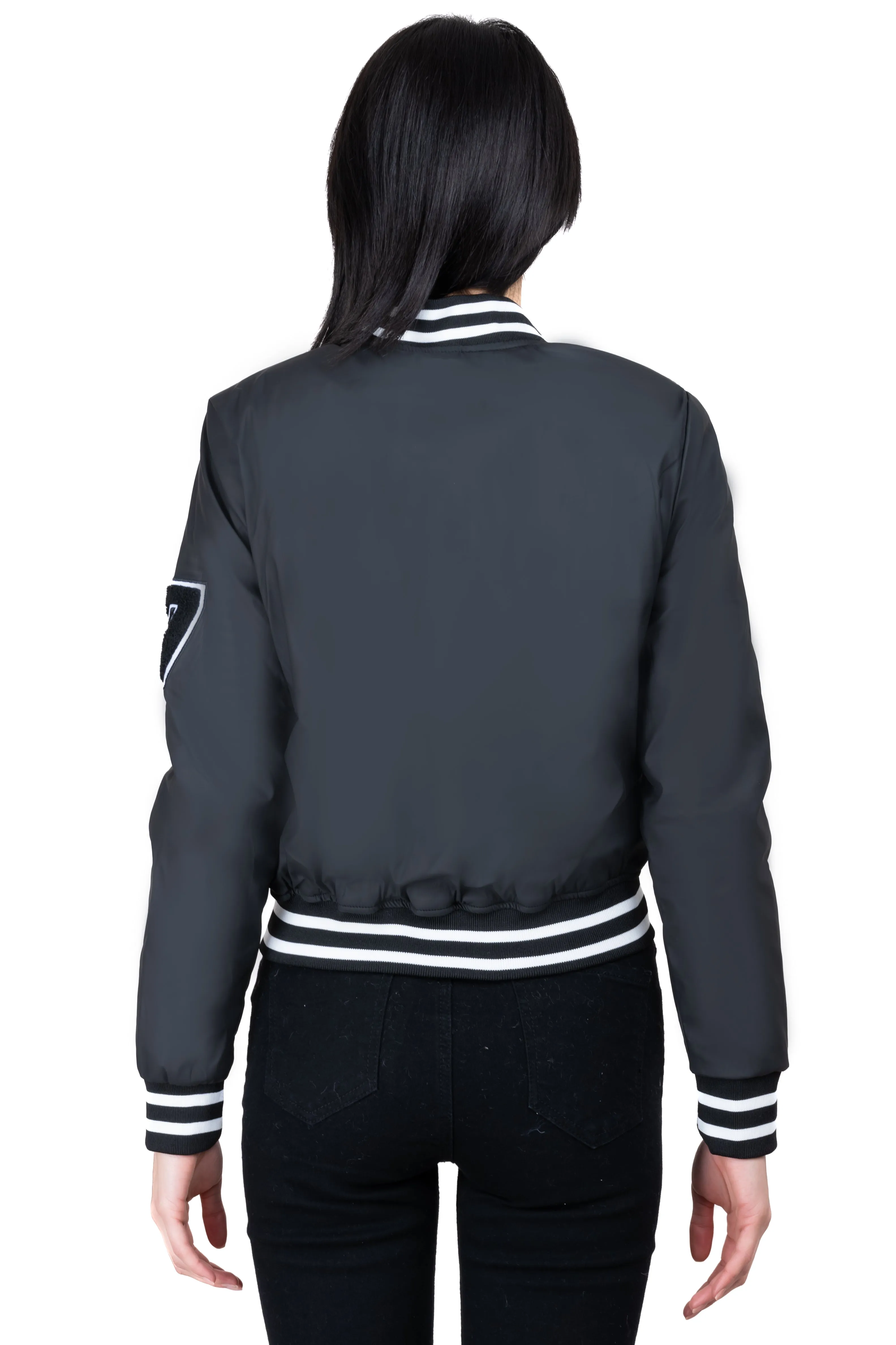 Chamarra bomber parches texto sold by Shasa product image thumbnail 4