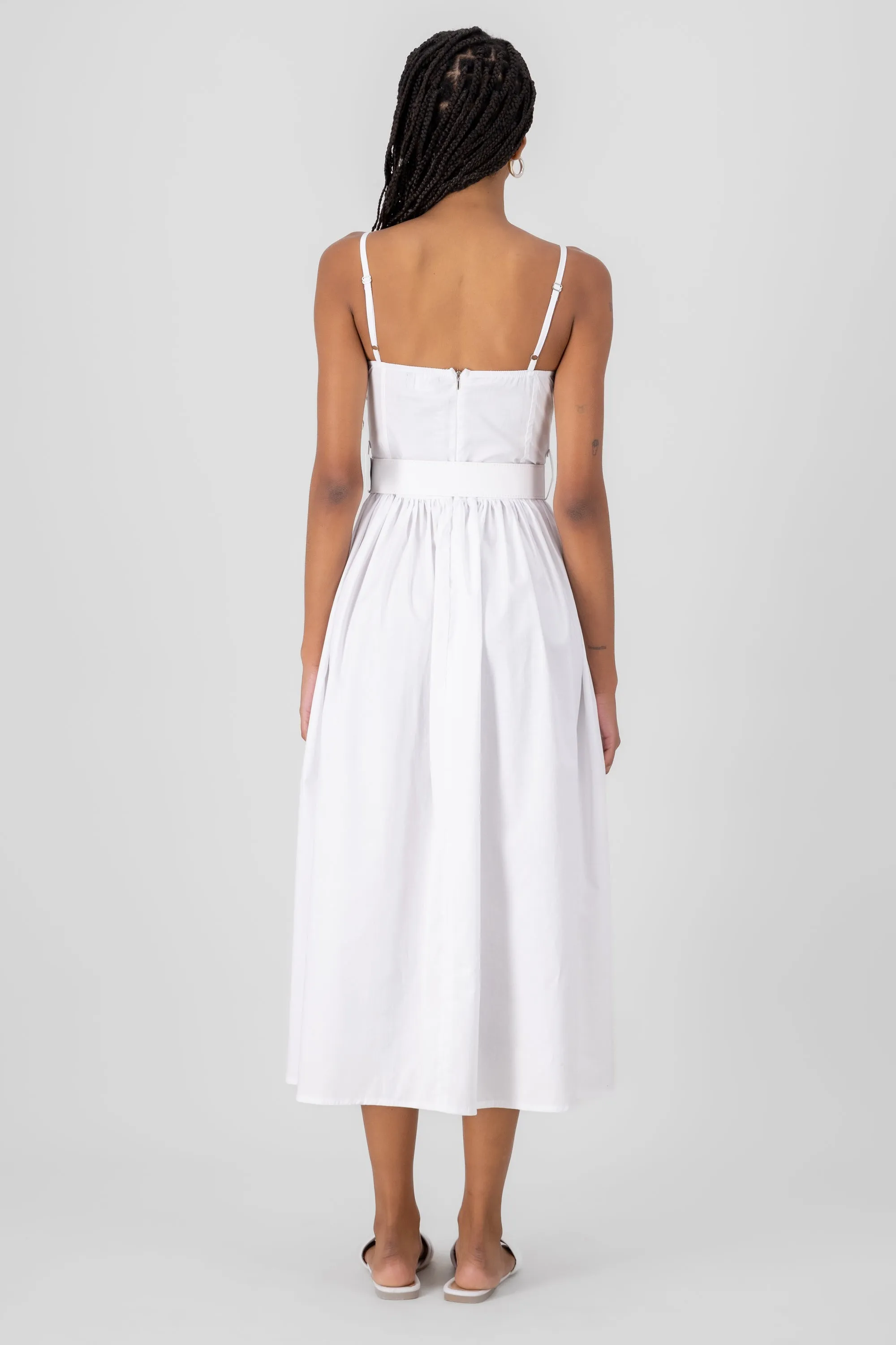 Vestido midi con copa y cinturon Hypsters sold by Shasa product image thumbnail 4