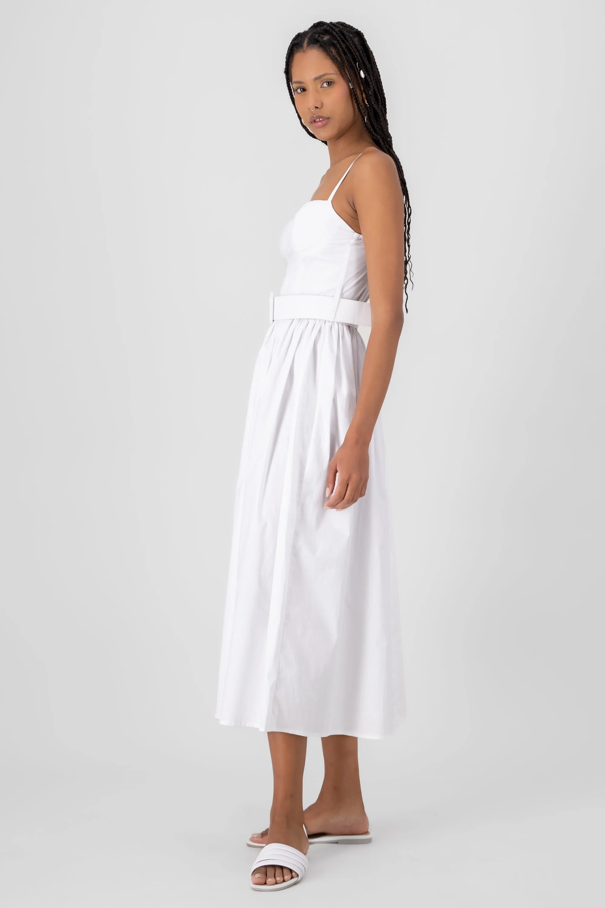 Vestido midi con copa y cinturon Hypsters sold by Shasa product image thumbnail 3