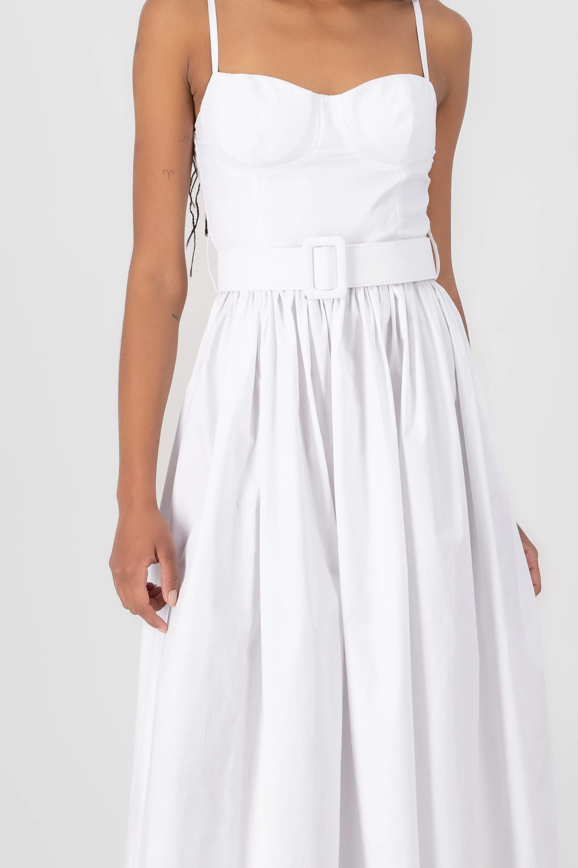 Vestido midi con copa y cinturon Hypsters sold by Shasa product image thumbnail 5