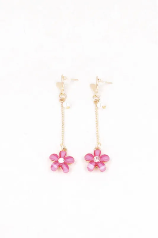 Aretes Flor Mariposa Cristal sold by Shasa