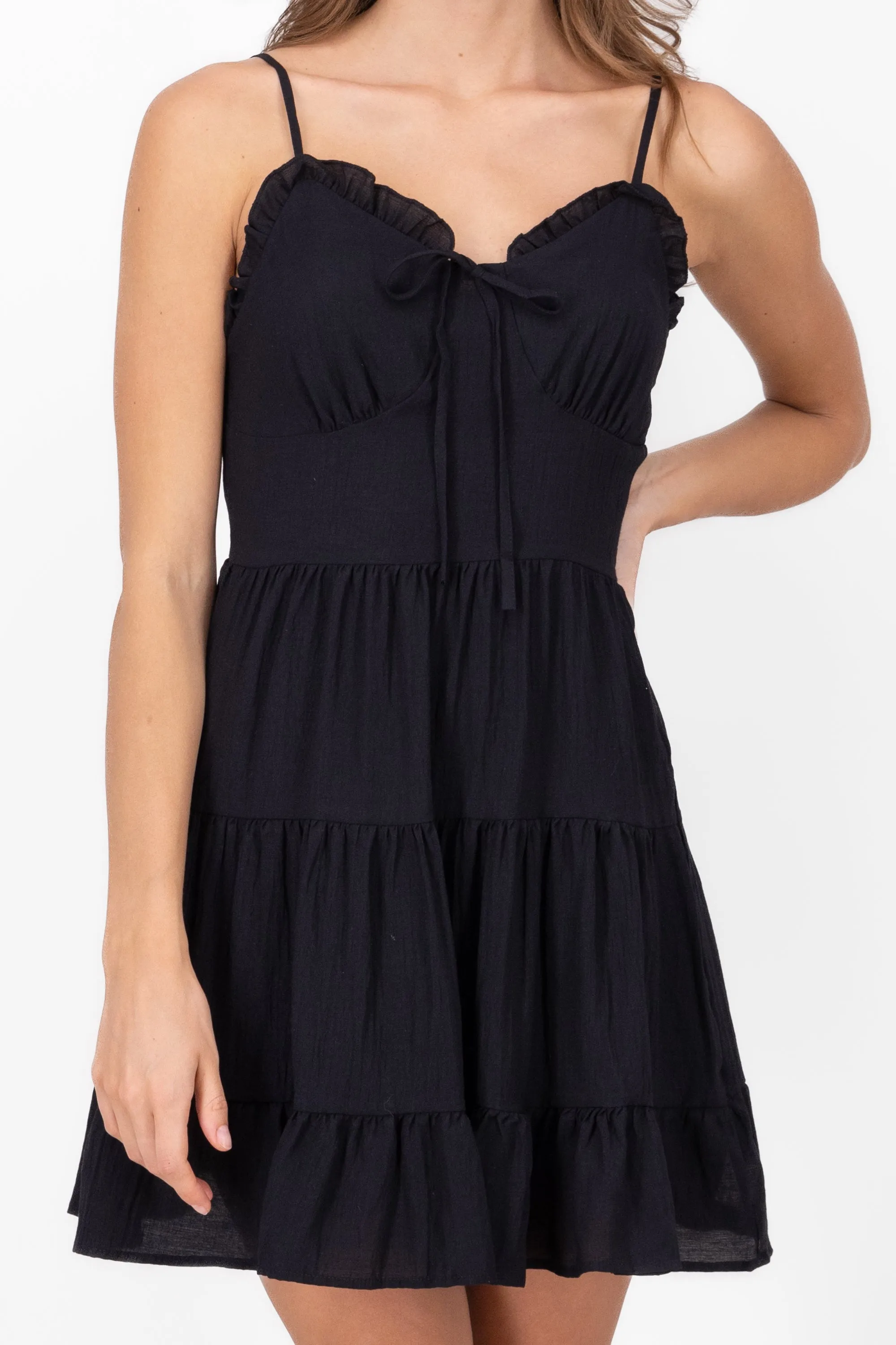 Vestido corto con tirantes decorado sold by Shasa product image thumbnail 5