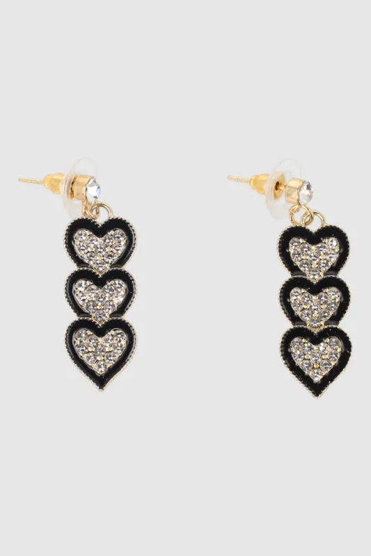 Aretes Triple Corazon sold by Shasa