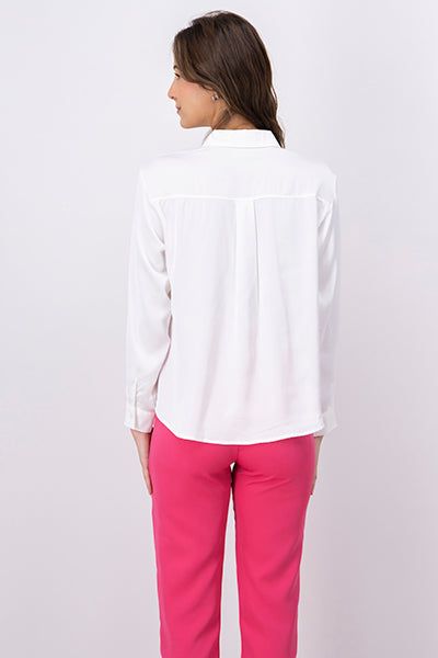 Camisa monocolor satinada sold by Shasa product image thumbnail 4