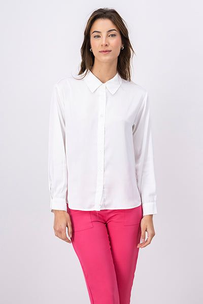 Camisa monocolor satinada sold by Shasa product image thumbnail 2