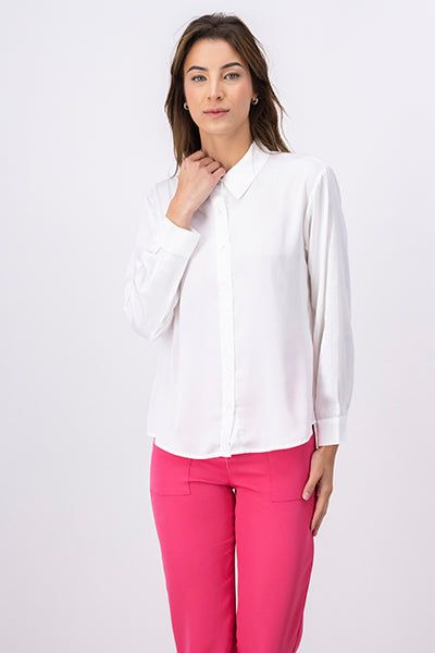 Camisa monocolor satinada sold by Shasa