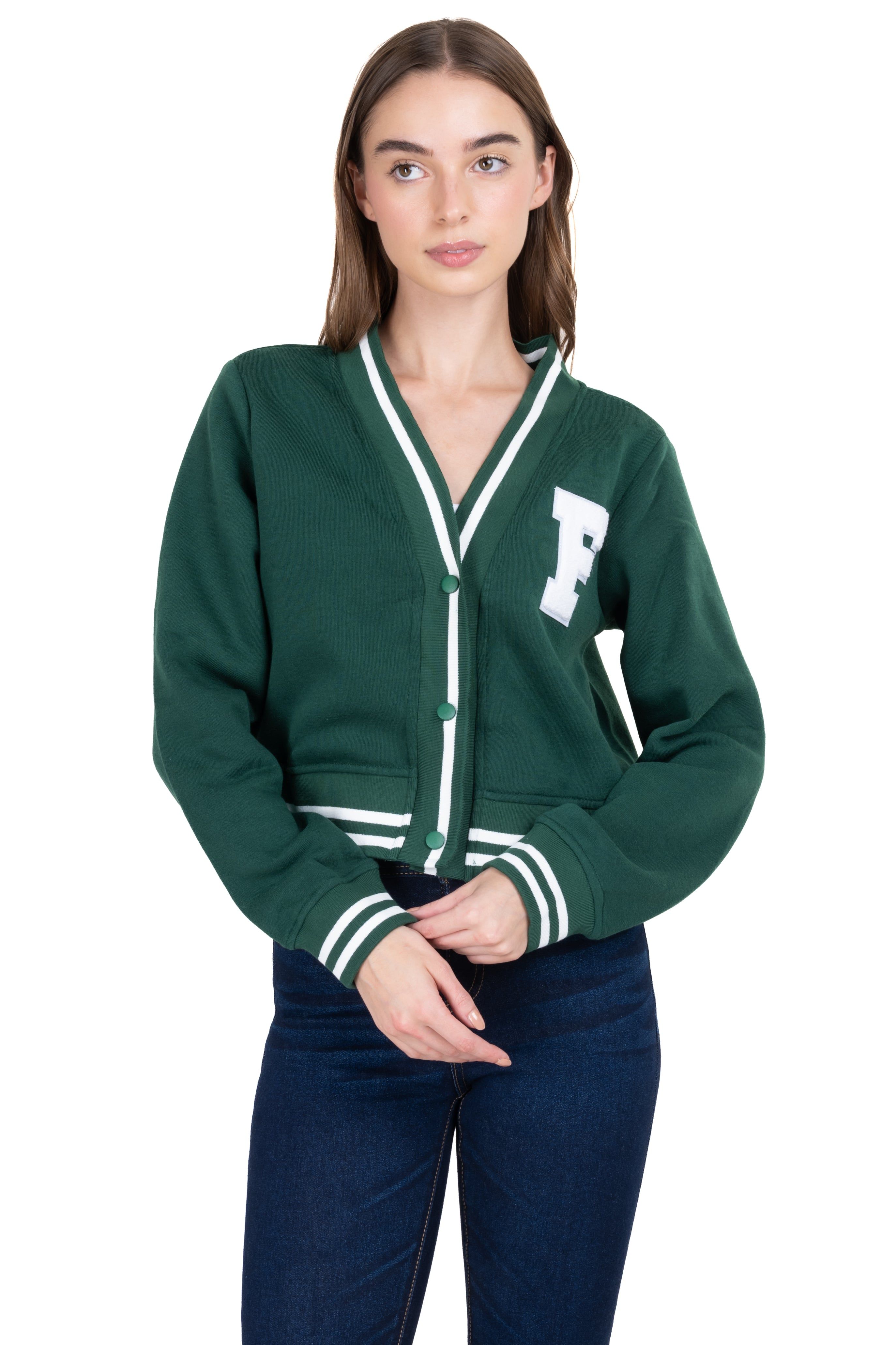 Cárdigan varsity bicolor sold by Shasa