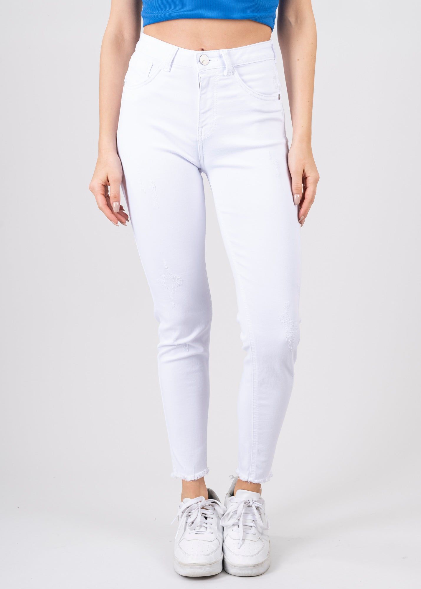 Jeans cintura media destrucciones flecos sold by Shasa product image thumbnail 2