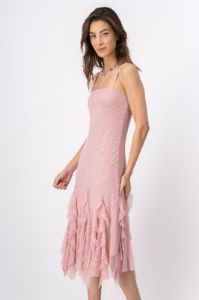 Vestido maxi tirantes detalle olanes sold by Shasa