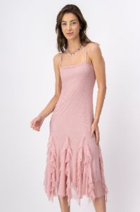 Vestido maxi tirantes detalle olanes sold by Shasa