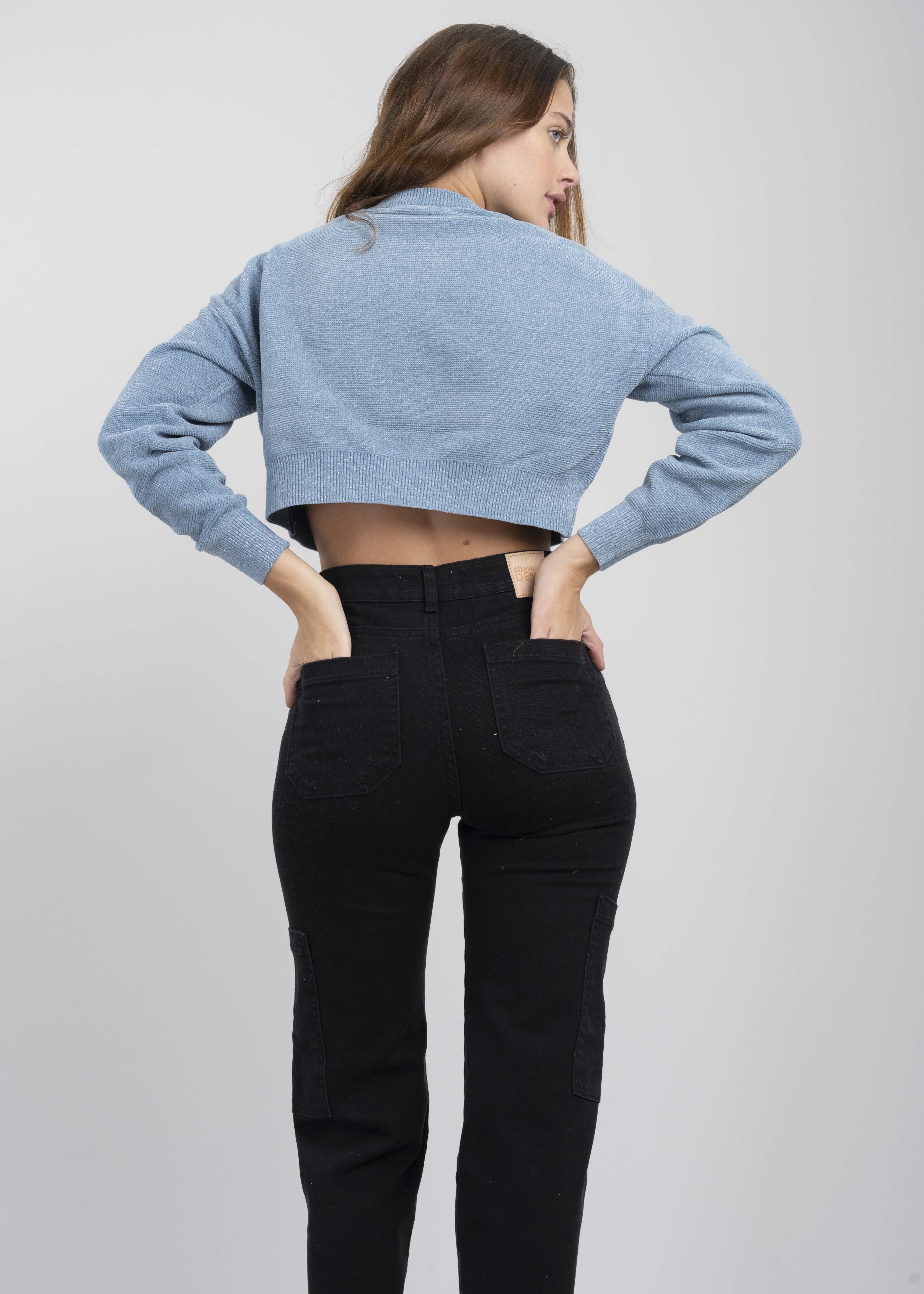 Suéter crop manga larga sold by Shasa product image thumbnail 4