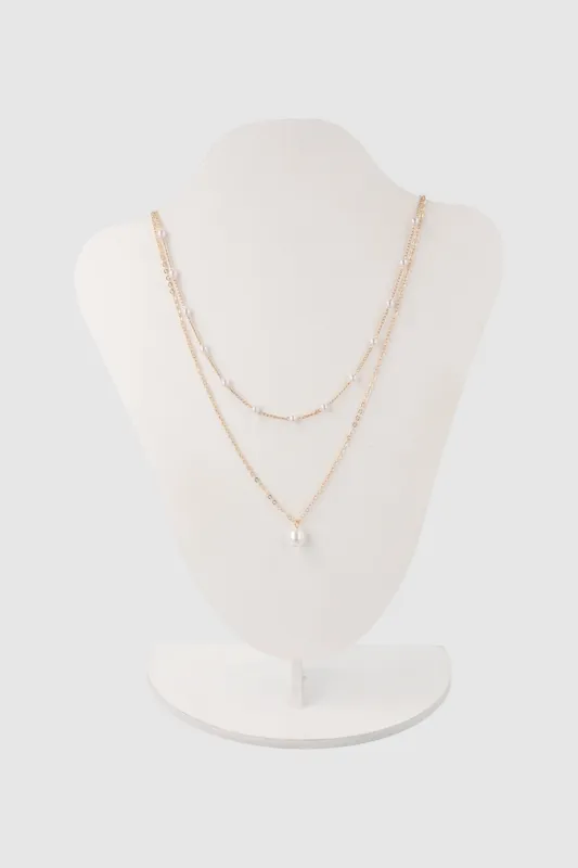 Collar Capas Cadena Perlas sold by Shasa