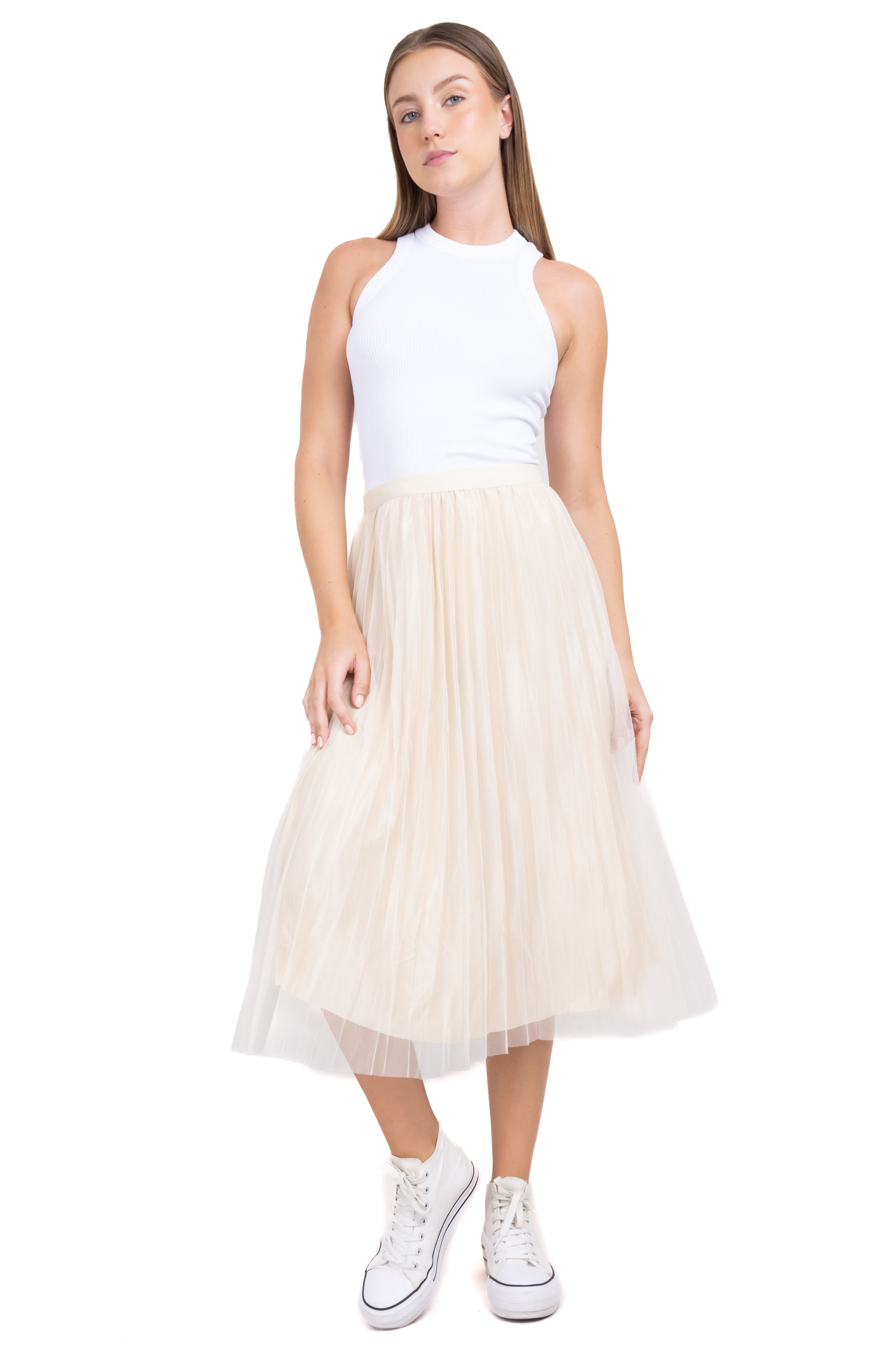 Falda midi plisada mesh sold by Shasa product image thumbnail 2