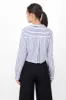 Camisa crop manga larga detalle rayas sold by Shasa