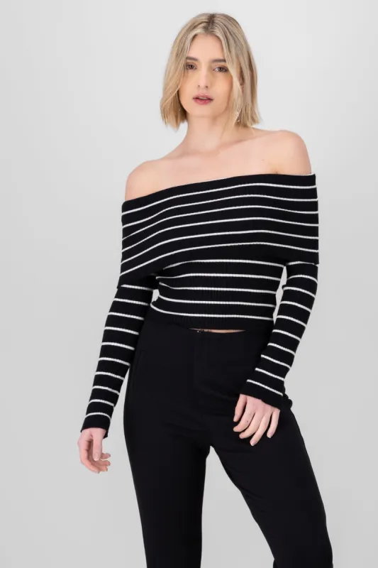 Top rayas sin hombros sold by Shasa