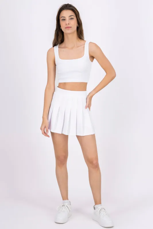 Falda Mini Tableada Lisa sold by Shasa